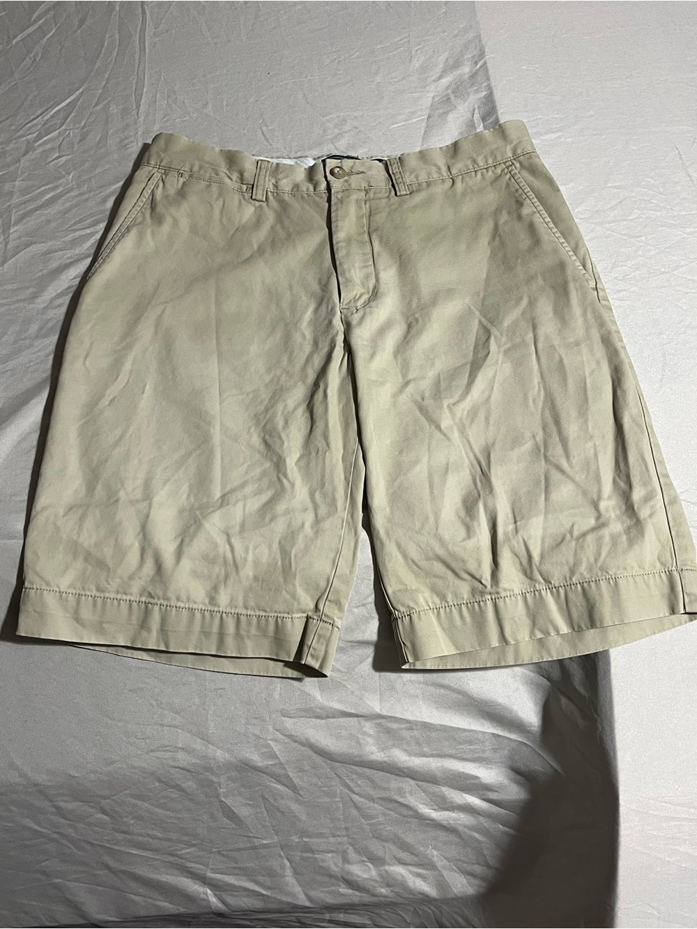 Polo by Ralph Lauren Light Khaki Flat-Front Cotton Shorts Men’s Size 30